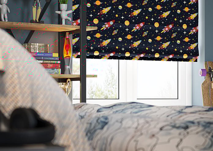 Rocket Adventure, Odyssey - Motorised Roman Blind - Image 5
